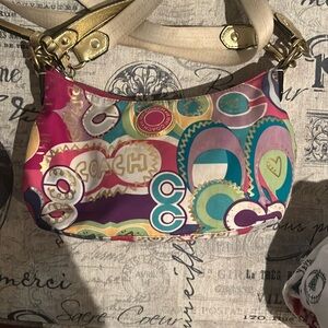 Coach Poppy colorful bag.
